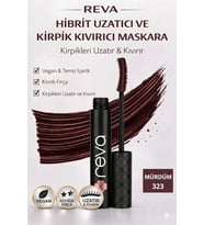 Uzatan Hibrit Maskara Mürdüm - Hybrid Length & Curl Mascara Prune - No: 323 - Vegan Temiz Içerik