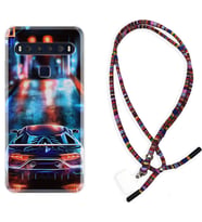 TCL 10L 10 Plus 10SE 20E 20SE 30 L7 Kılıf Boyun Asklı Rasta Silikon Neon Cars 1724