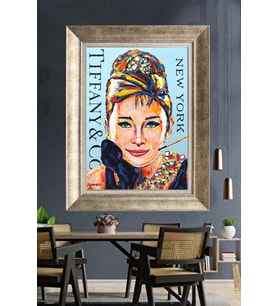 GÜMÜŞ ÇERÇEVELİ PASPARTULU TABLO V457