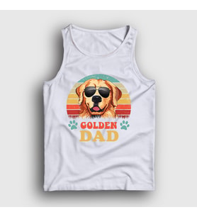Presmono Unisex Beyaz Golden Retriever Dad Dog Hediye Köpek Atlet 537788tt