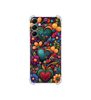PrintiFy Samsung Galaxy M14 ile Uyumlu Düşlerin Dansı Serisi Çiçeklerin Dansı Tasarımlı Uv Baskılı Köşe Korumalı Antişok Kılıf