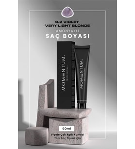 Momentum Kozmetik Saç Boyası Violet Very Light Blonde 9.2 60 ml