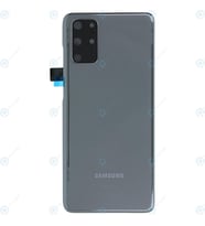 BYR Samsung Galaxy S20 Plus Uyumlu Pil Kapağı LENS HARİÇ SM-G985F SM-G986B (Açık Gri)