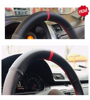 Toyota Corolla 2016 direksiyon koruyucu kılıf lüks spor model karbon deri