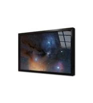 Uzay Teleskobu Görüntüleri Çerçeveli Cam Tablo