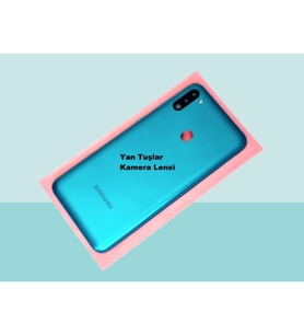 Samsung Galaxy M11 Uyumlu FULL KASA Arka Kapak Batarya Kapağı - MAVİ