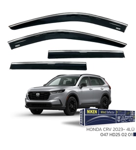Honda Crv Kromlu Cam Rüzgarlığı Niken 2023+ sonrası uyumlu (Siyah)