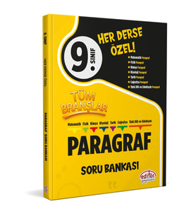 9. Sınıf Tüm Branşlar Paragraf Soru Bankası Editör Yayınları