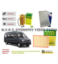 Mercedes Sprinter 316 416 516 Cdı Filtre Bakım Seti 2009-2017 (492122179)