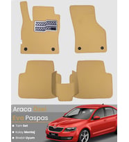 SKODA OCTAVİA 5E (2013-2019) Uyumlu EVA Paspas Tam Set–Oto Paspas,Araca Özel,Kolay Montaj