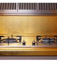Yapışkanlı Gold Mutfak Tezgah Folyosu