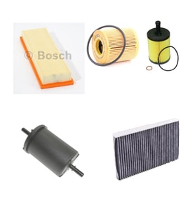 Bosch Filtre Bakım Seti Citroen C3 1.4 Benzinli 2002-2008 Hava + Yağ F + Yakıt F. + Polen Sardes , Yağ filtre iki tip çıkar lütfen şase no gönderiniz.
