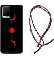 Vivo Y11S Y21S Y20 Y20S Y70 Kılıf Boyun Asklı Rasta Silikon Red Moon 1710