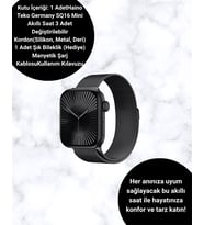 Sq-16 Mini Series 10 Akıllı Saat  Hafif Tasarım, 3 Kordon Seçeneği