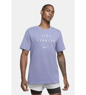Nike Running Dri-Fit Run Division Reflect Reflektörlü Mavi Tişört