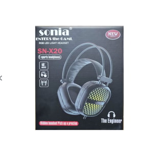 Sonia SN-X20 Stereo Oyuncu Kulaklığı (Siyah)