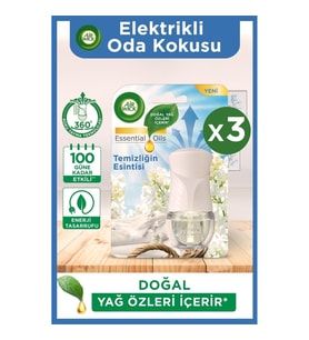 Air Wick Elektrikli Oda Kokusu Cihaz Temizliğin Esintisi x 3 Adet