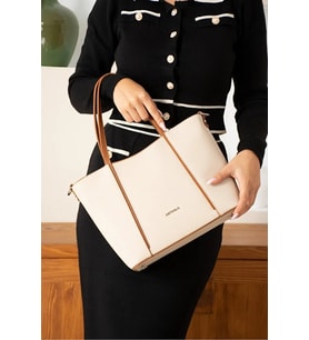 Kadın Günlük Kullanıma Uygun Büyük Boy Ayarlanabilir Askılı Lüks El & Omuz Çantası Shoulder Bag (STD)