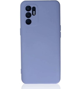 Reno 6 Kılıf Nano içi Kadife Silikon - Lila