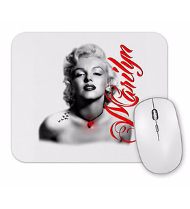 Red Marilyn Monroe Red Mouse Pad
