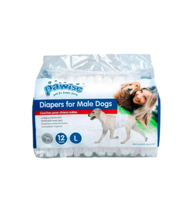 Pawise Kullan at Erkek Köpek Çiş Bezi Beyaz L 12 Ad