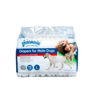 Pawise Kullan at Erkek Köpek Çiş Bezi Beyaz L 12 Ad