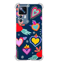 PrintiFy Xiaomi Mi 12T Pro Uyumlu Retro Color 3 Baskılı Şeffaf Köşe Korumalı Antişok Kılıf