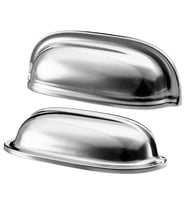 Ikea ENERYDA kulp, krom kaplama ve siyah 89 mm, 2 adet