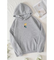 Unisex Cedric Üzümlü Kekim Baskılı Sweatshirt (Gri)