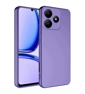 Realme C61 Kılıf First Silikon - Lila
