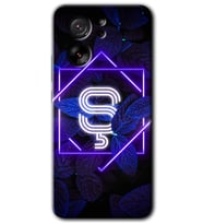 Xiaomi Mi 13T Pro Kılıf HD Desen Baskılı Arka Kapak - Dark Neon Yaprak Ş Harfi