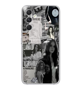 Samsung Galaxy A55 Uyumlu Lana Del Rey Desenli Şeffaf Telefon Kılıfı