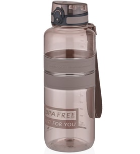 Uzspace Tritan Su Matarası 1500ml 1.5 Litre Mega Boy Yenilenen Renkler (Kahverengi)