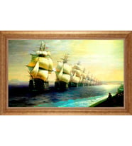 ALTIN ÇERÇEVELİ PASPARTULU TABLO CR1442
