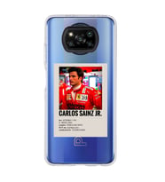 Poco X3 NFC Uyumlu Carlos Sainz Desenli Şeffaf Telefon Kılıfı
