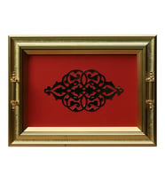 e38 EL İŞÇİLİĞİ PİRİNÇ TEPSİ  42*32 CM - 6445