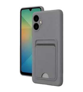 Northcity Samsung Galaxy A07 4G Kelvin Kartvizitli Silikon - Gri