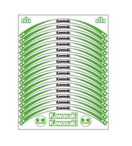 SKM KAWASAKİ UYUMLU YEŞİL BEYAZ REFLEKTÖRLÜ JANT ŞERİDİ