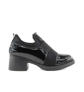Miss Park Moda 207 k6668 Loafer Siyah Rugan Kadın Günlük Ayakkabı