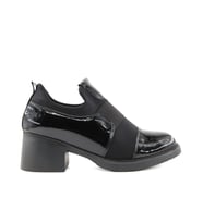 Miss Park Moda 207 k6668 Loafer Siyah Rugan Kadın Günlük Ayakkabı