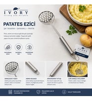 IVORY ÇELİK PATATES EZİCİ
