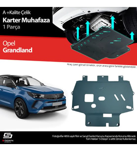 Opel Grandland Çelik Karter Muhafaza Koruma 2024 Üzeri A+ Kalite