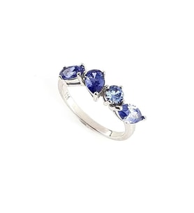 Sky Diamond purple Tanzanit Taşlı 925ayar Gümüş Tasarım Yüzük