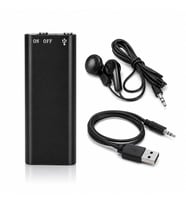 Süper Ultra Mini 16 GB Dijital Ses Kayıt Cihazı Sese Duyarlı Kayıt VOR Özellikli Şarjlı MP3 Çalar KB14