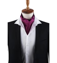 Mor Düz Ascot Fular K576