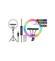 Uzaktan Kumandalı 14inç RGB Ring Light + 210cm Tripod, Youtuber ve TikTok Işığı