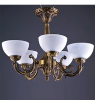 Avize Çarşısı Polo 5 kollu Camlı Avize BS.7192-52-45