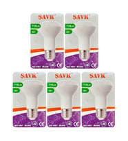 (5 Adet) Şavk 8W (54W) Sarı Işık (3000K) E27 Duylu (Kalın Duy) Led R63 Ampul