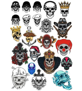 Kurukafa Sticker Set 20 Parça Telefon, Tablet, Defter, Laptop Sticker