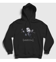 Presmono Unisex Siyah Amy Lee Evanescence Kapüşonlu Sweatshirt 145863tt